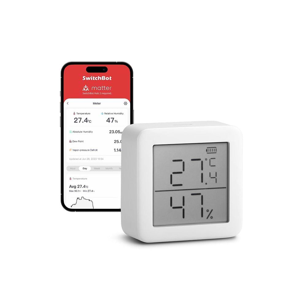 SwitchBot - Meter (Thermometer & Hygrometer) / White