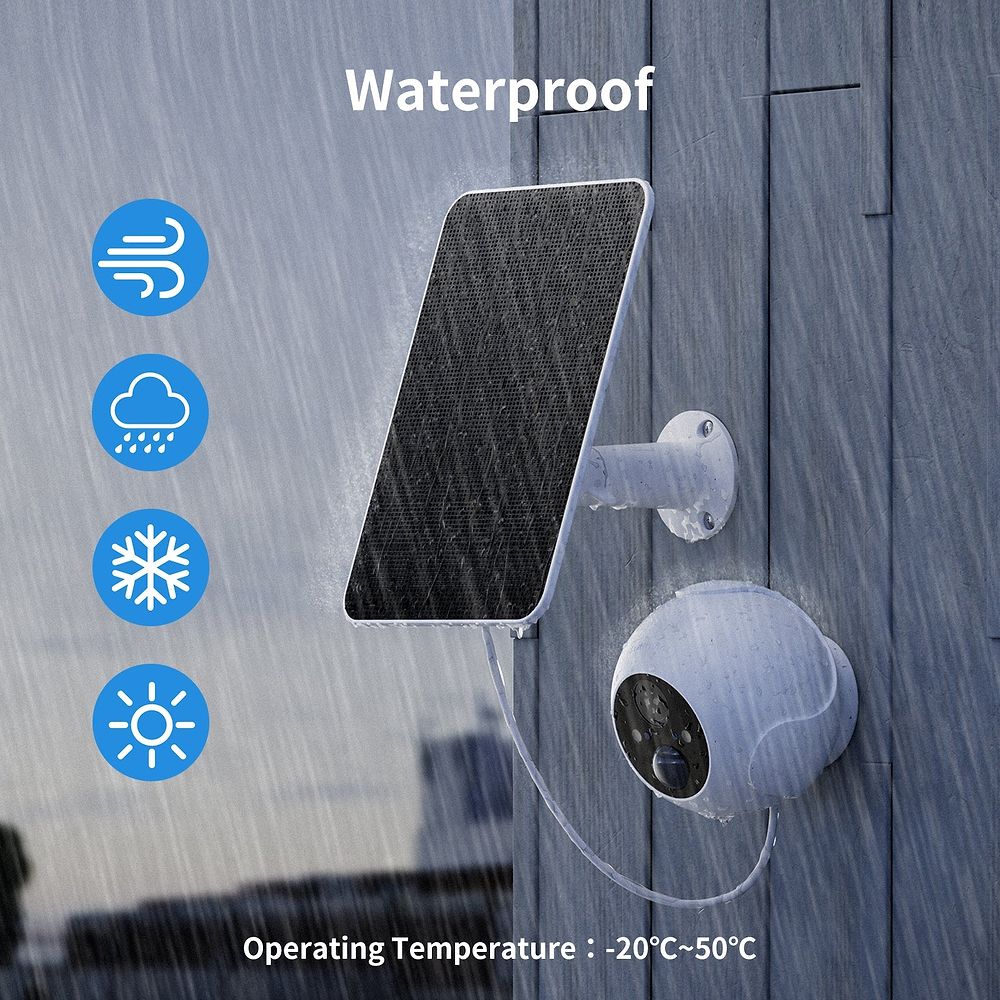 SwitchBot - Solar Panel for Outdoor Spotlight Cam / White