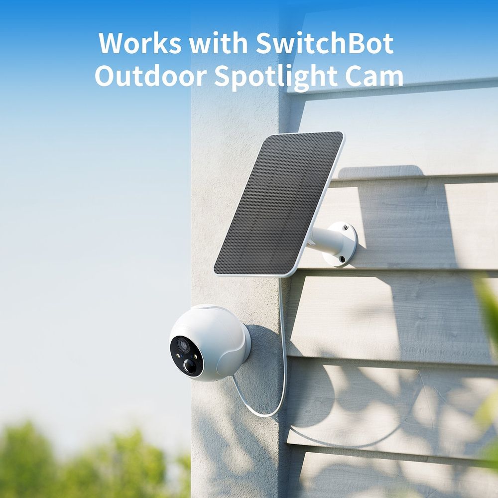 SwitchBot - Solar Panel for Outdoor Spotlight Cam / White