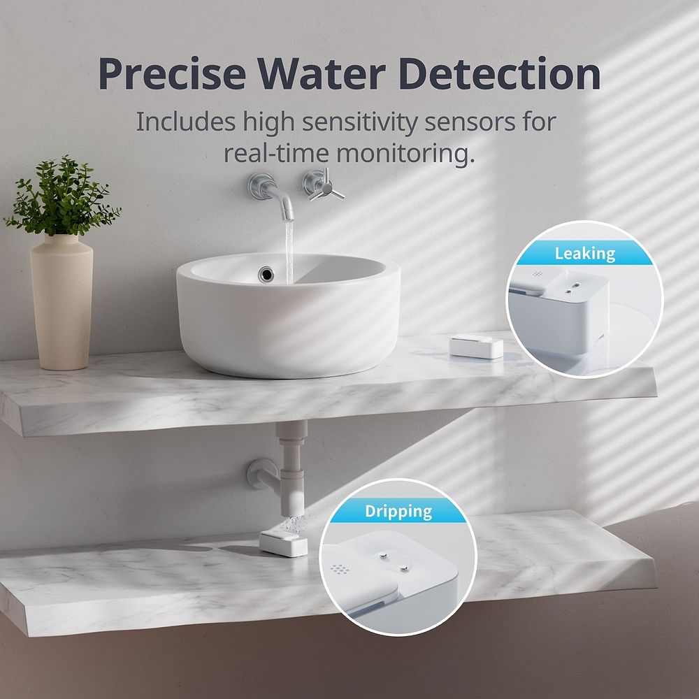 SwitchBot - Water Leak Detector with Sensor Cable / White