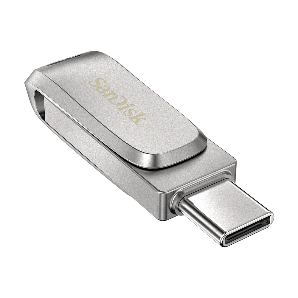 SanDisk - Ultra Dual Drive USB and USB-C Flash Drive 128GB / Silver