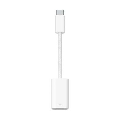 Apple - USB-C to Lightning Adapter / White White