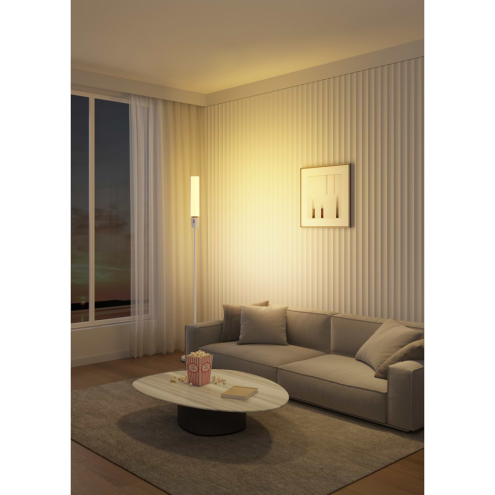Govee - RGBICWW Cylinder Corner Floor Lamp / White