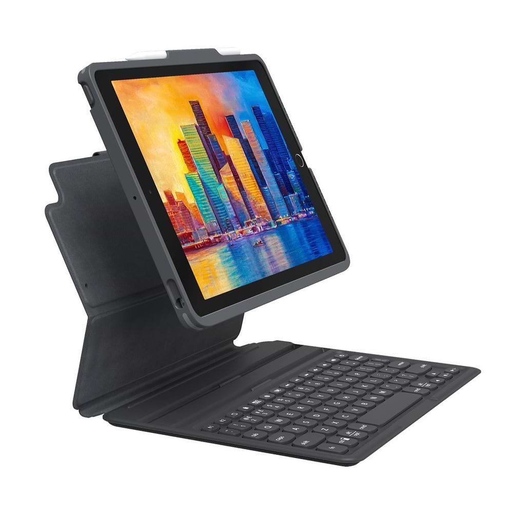 Zagg Pro Keys Keyboard & Case for iPad 10.2 7th/8th/9th Gen Black