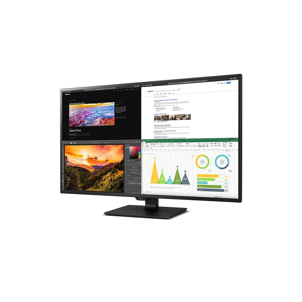 LG 42.5 UHD HDR 4K USB-C Monitor