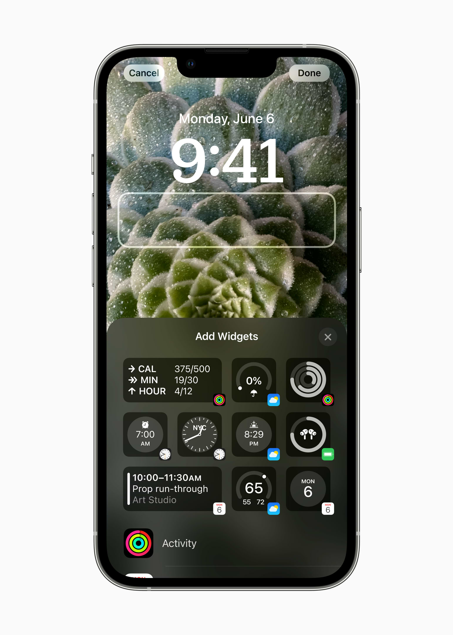 עדכון למסך הנעילה והוספת ווידג׳טים widget widgets
