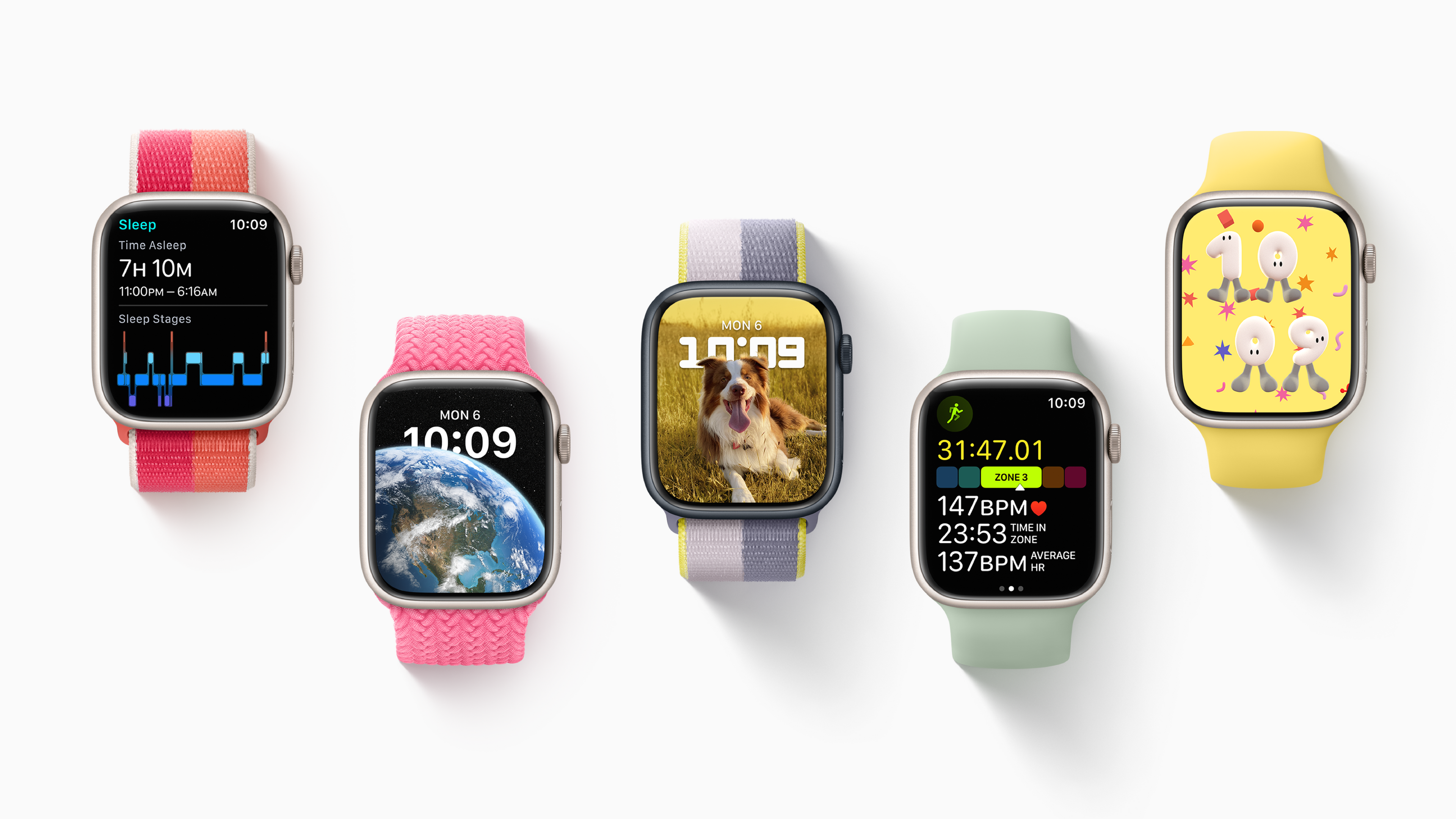 watchOS 9 מביא איתו פיצ׳רים ותכונות חדשות, עדכוני אפליקציות ודרכים יצירתיות נוספות להתאים אישית את Apple Watch כך שיתאים לכל סגנון.