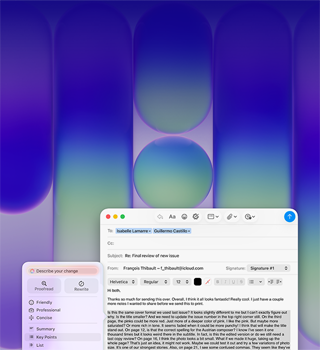 כלי כתיבה של Apple Intelligence