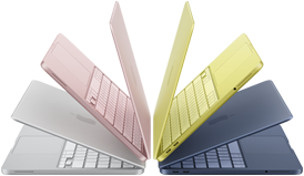 MacBook Neo בצבעים: כסף, בלאש, ציטרוס ואינדיגו