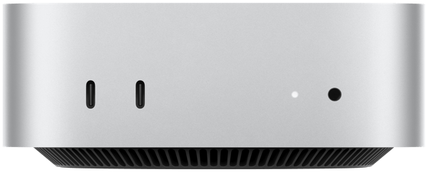 Mac mini במבט מלפנים