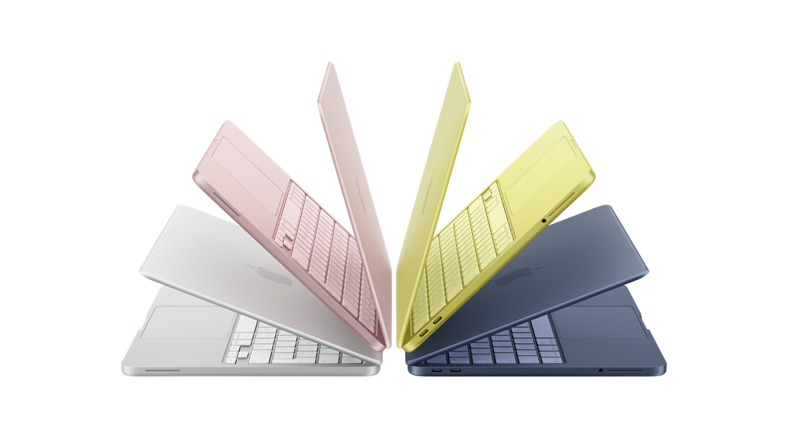 מחשבי MacBook Neo במגוון צבעים